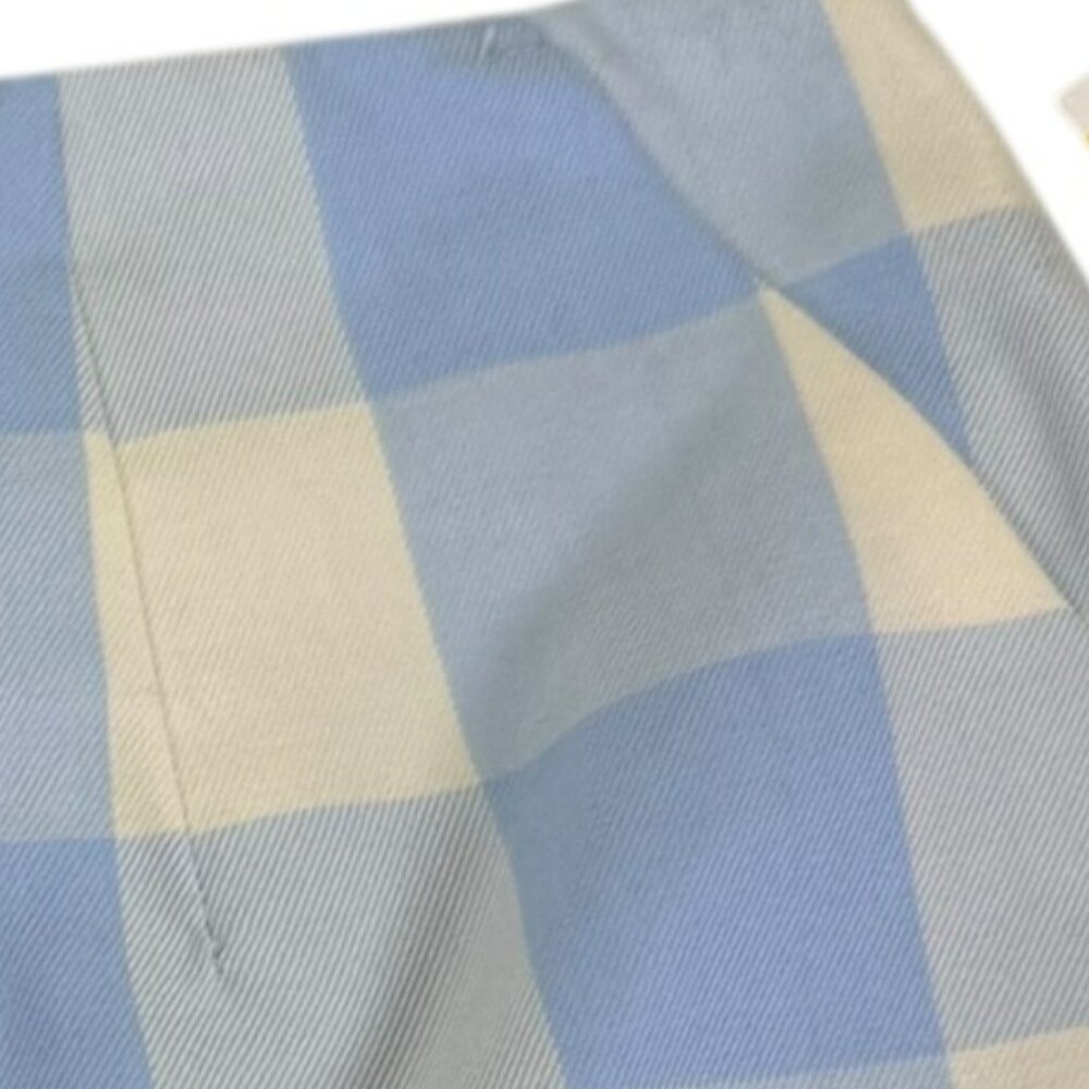 Avec Les Filles Blue Gingham Plaid Tailored Shorts Size Varied NWT | Lined - Picture 10 of 10